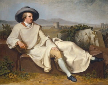 Goethe in der römischen Campagna von Tischbein